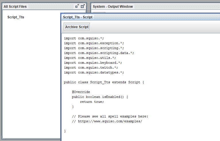 You have now created your first script. You have now created your first script.